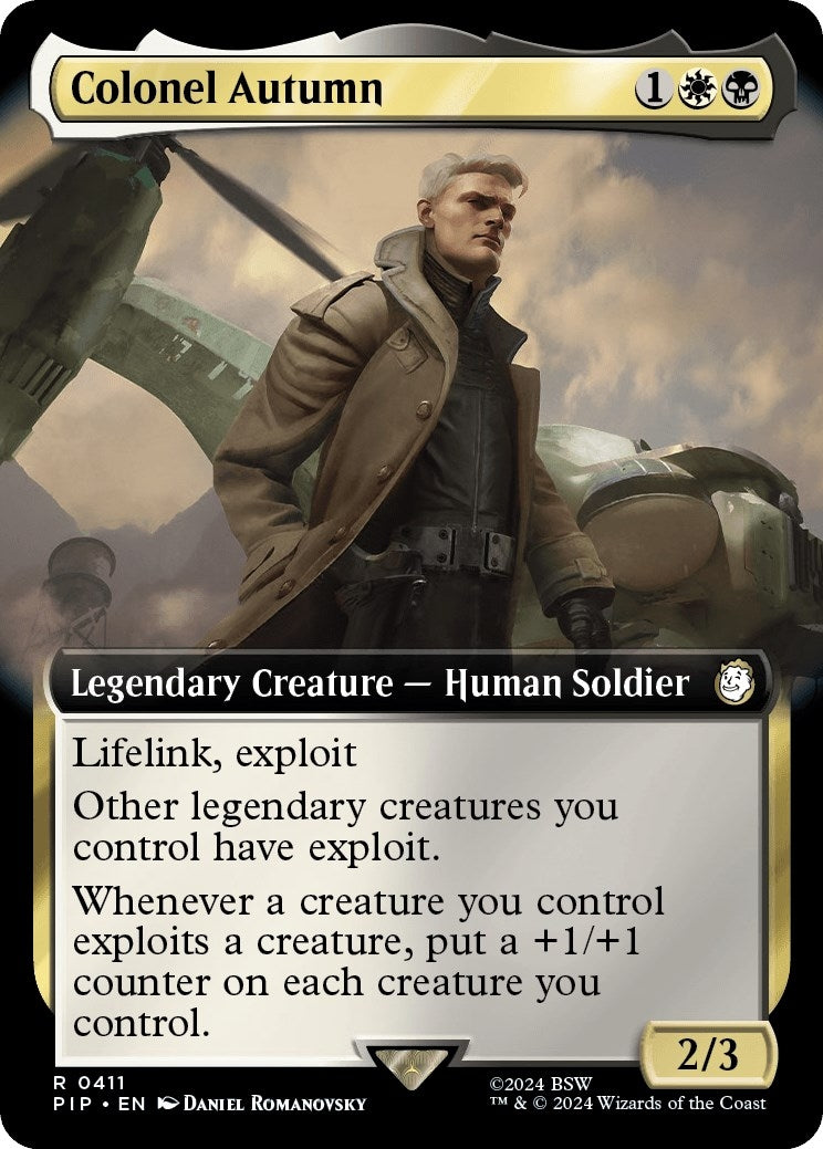 Image for Colonel Autumn (Extended Art) (Universes Beyond: Fallout) (411) - Magic: The Gathering