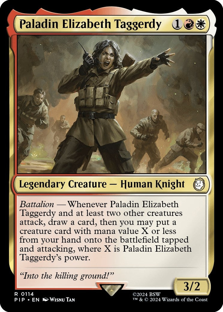 Image for Paladin Elizabeth Taggerdy (Universes Beyond: Fallout) (114) - Magic: The Gathering