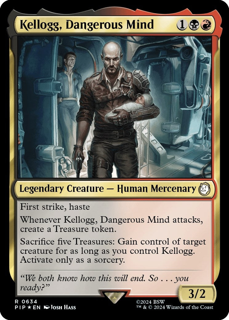 Image for Kellogg, Dangerous Mind (Surge Foil) (Universes Beyond: Fallout) (634) - Magic: The Gathering
