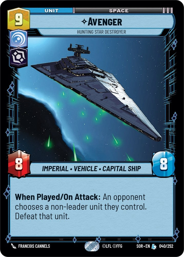 Image for Avenger - Hunting Star Destroyer (040/252) [Spark of Rebellion]