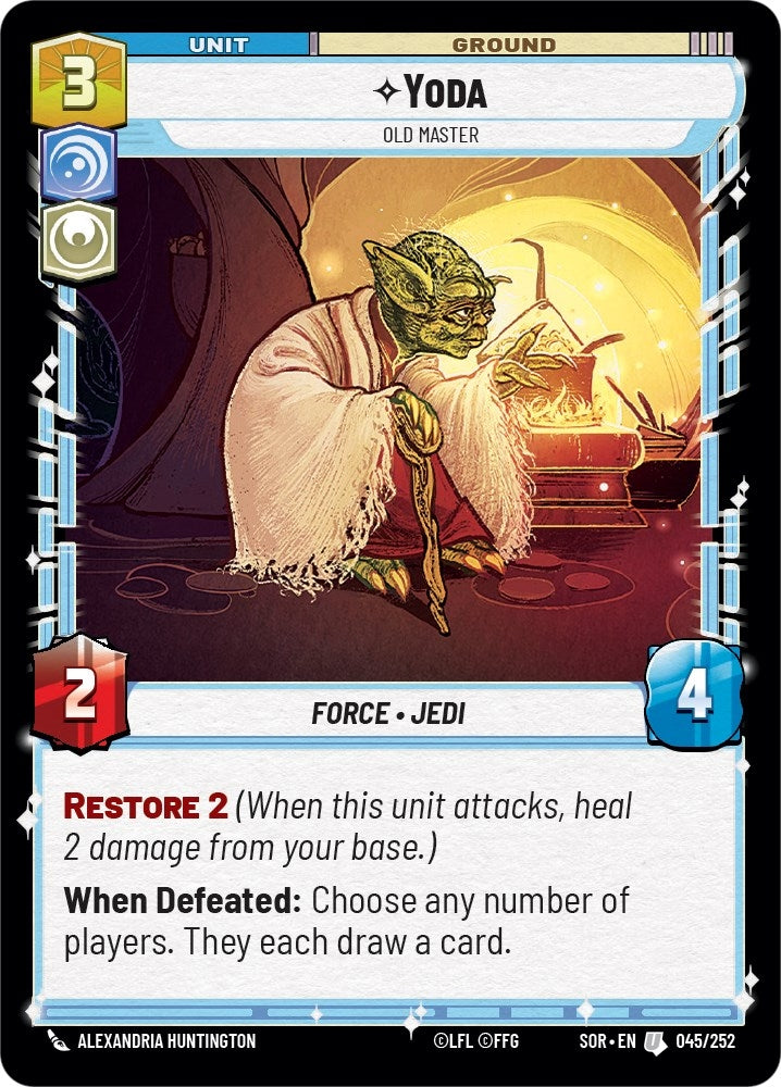 Image for Yoda - Old Master (045/252) [Spark of Rebellion]