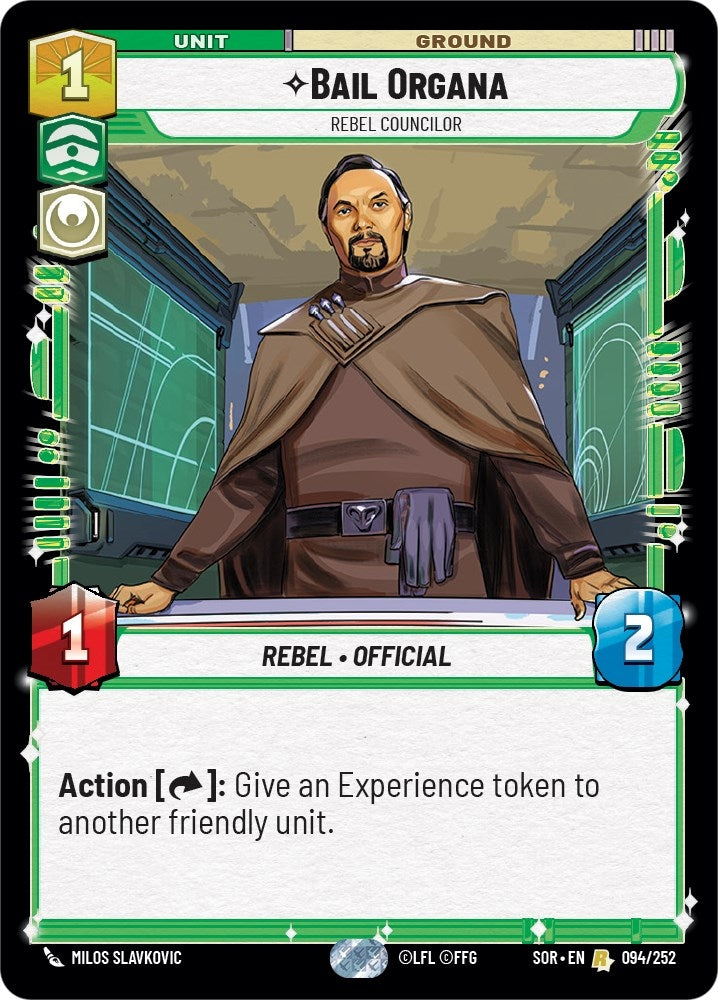 Image for Bail Organa - Rebel Councilor (094/252) [Spark of Rebellion]