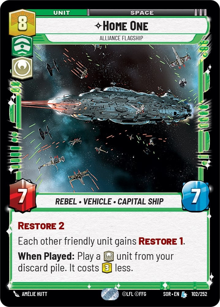 Image for Home One - Alliance Flagship (102/252) [Spark of Rebellion]