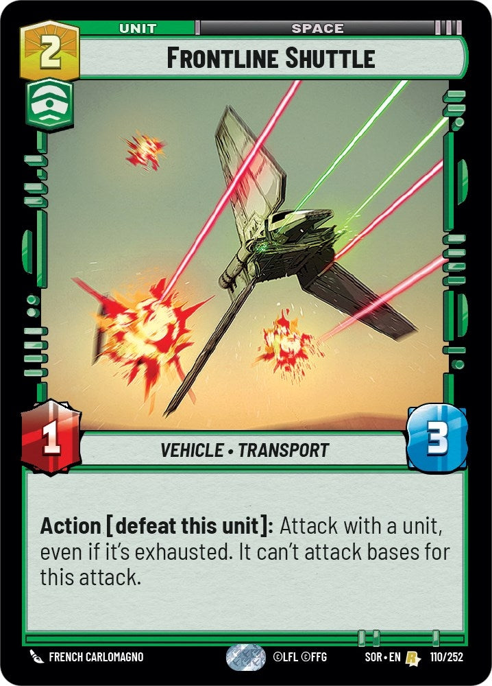 Image for Frontline Shuttle (110/252) [Spark of Rebellion]