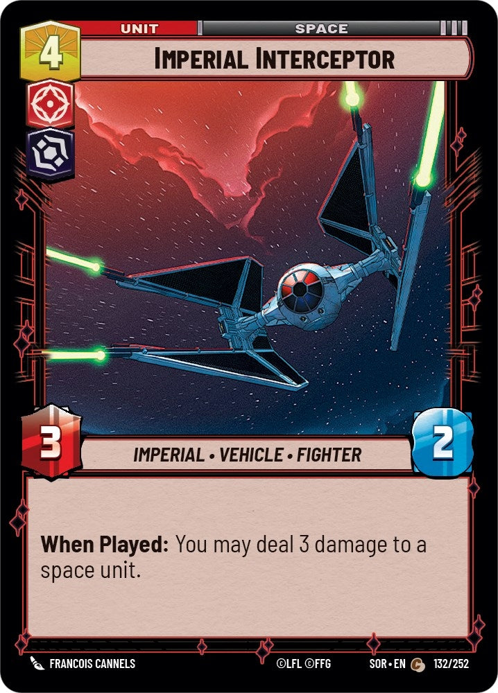 Image for Imperial Interceptor (132/252) [Spark of Rebellion]