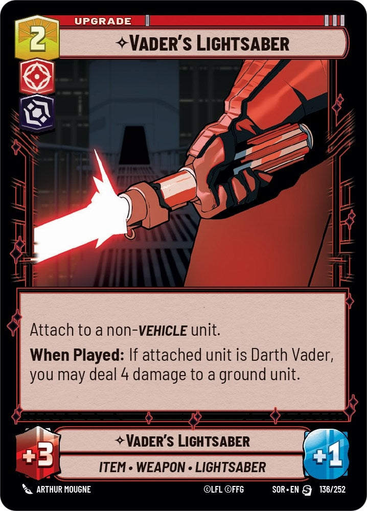 Image for Vader's Lightsaber (136/252) [Spark of Rebellion]