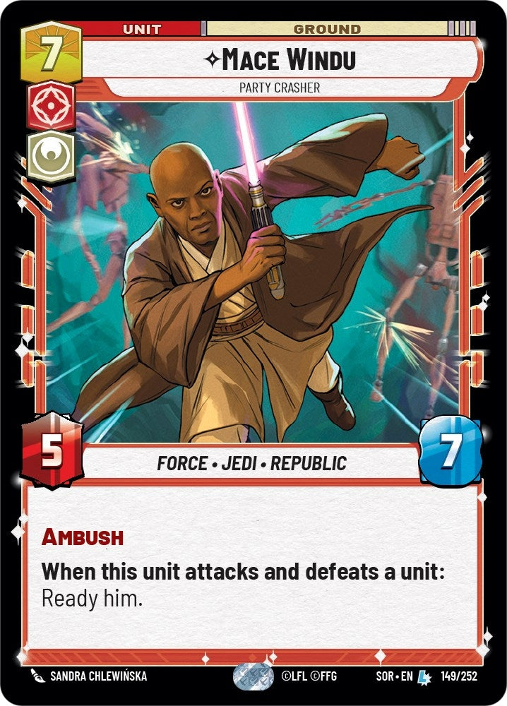 Image for Mace Windu - Party Crasher (149/252) [Spark of Rebellion]