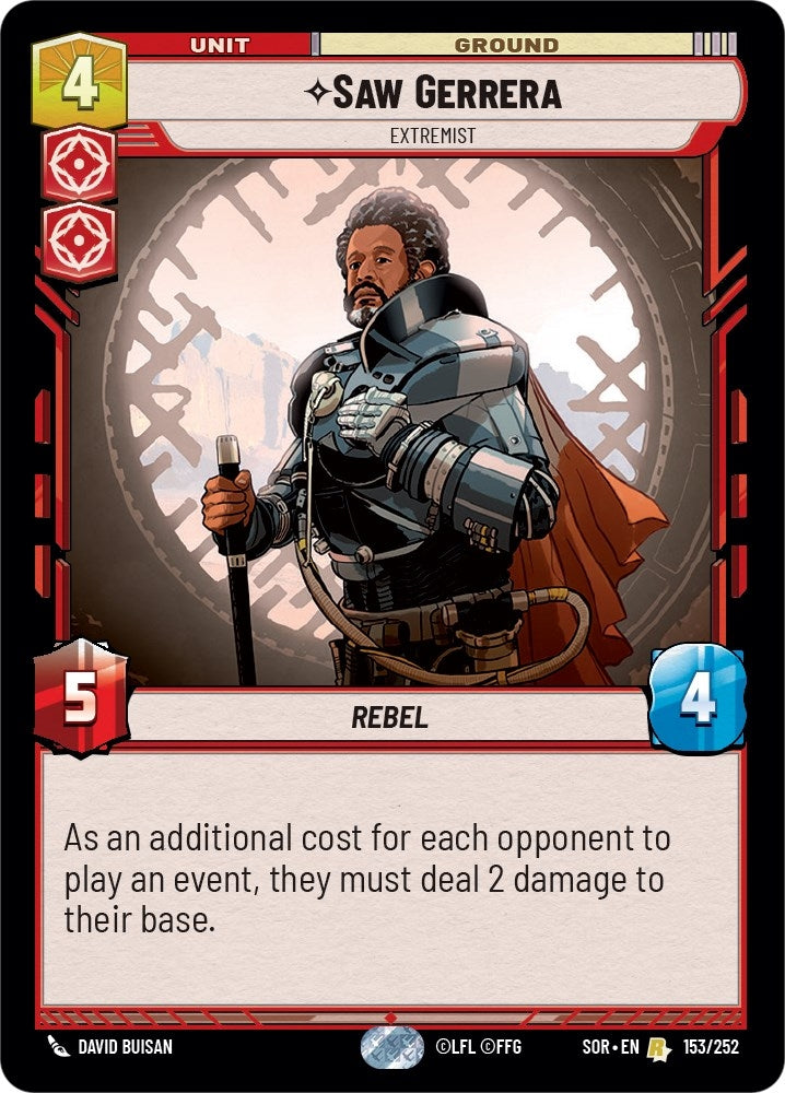 Image for Saw Gerrera - Extremist (153/252) [Spark of Rebellion]