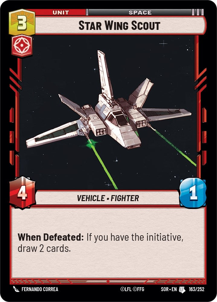 Image for Star Wing Scout (163/252) [Spark of Rebellion]