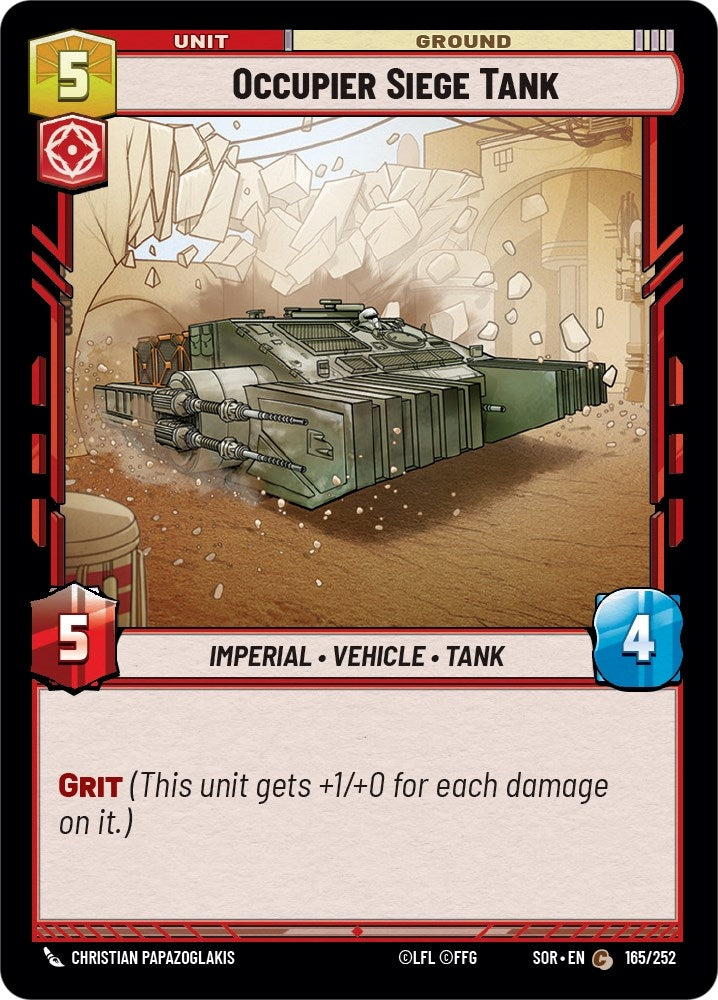 Image for Occupier Siege Tank (165/252) [Spark of Rebellion]