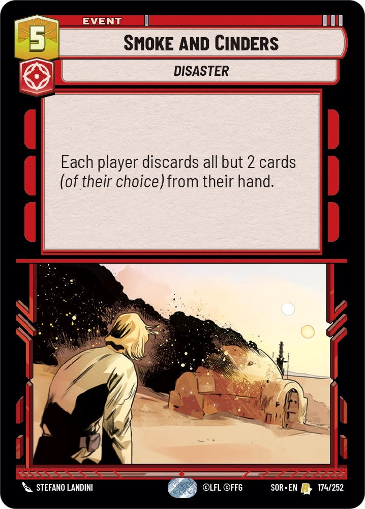 Image for Smoke and Cinders (Spark of Rebellion) (174/252) - Star Wars: Unlimited