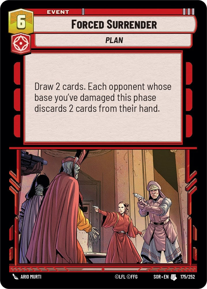 Image for Forced Surrender (Spark of Rebellion) (175/252) - Star Wars: Unlimited