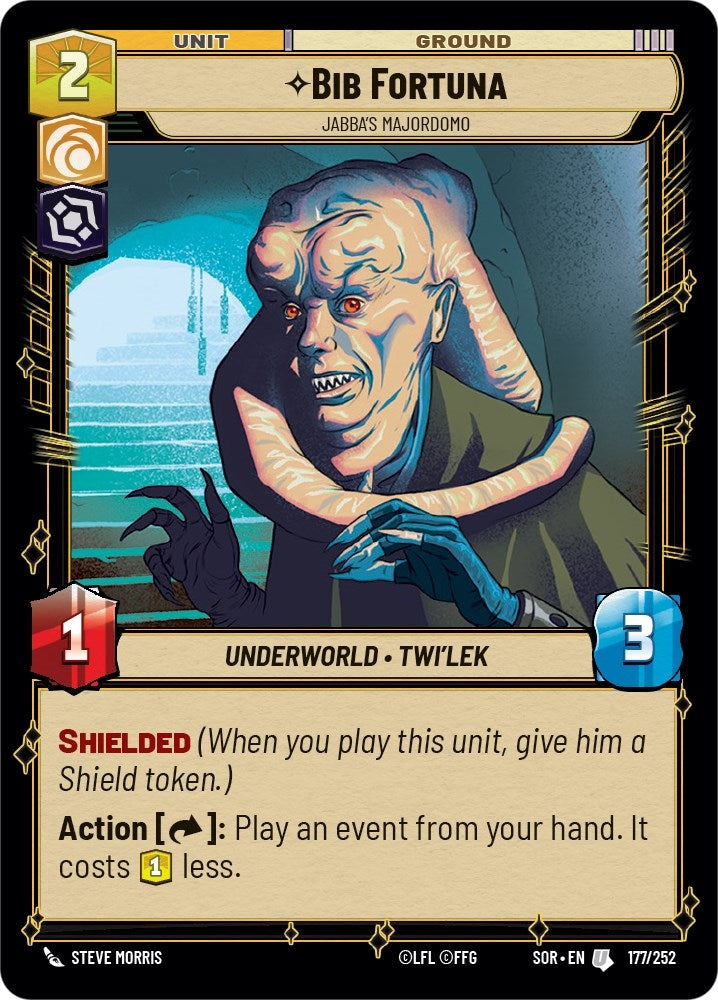 Image for Bib Fortuna - Jabba's Majordomo (Spark of Rebellion) (177/252) - Star Wars: Unlimited