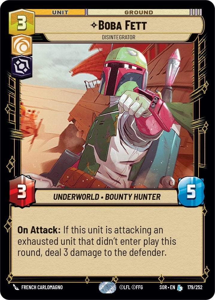 Image for Boba Fett - Disintegrator (Spark of Rebellion) (179/252) - Star Wars: Unlimited
