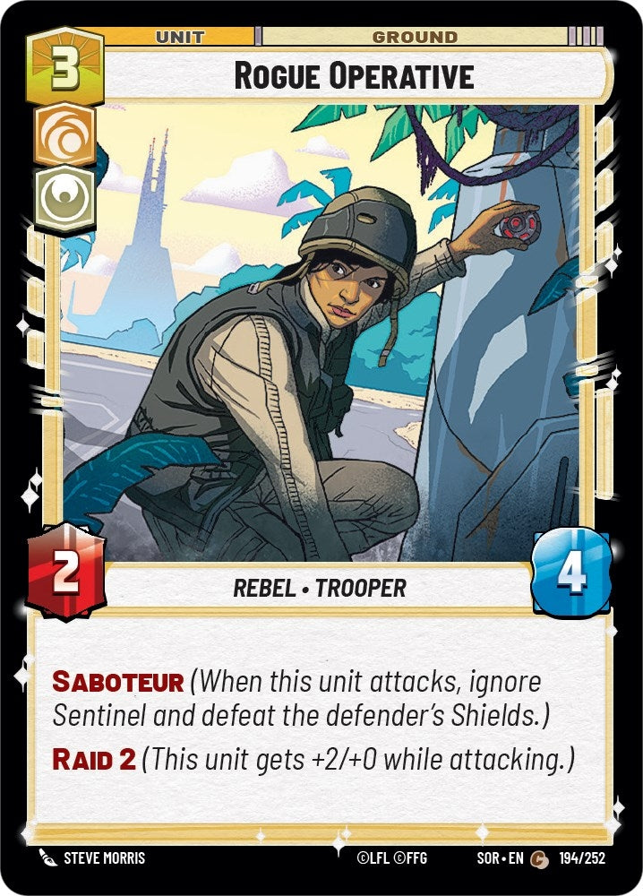 Image for Rogue Operative (Spark of Rebellion) (194/252) - Star Wars: Unlimited