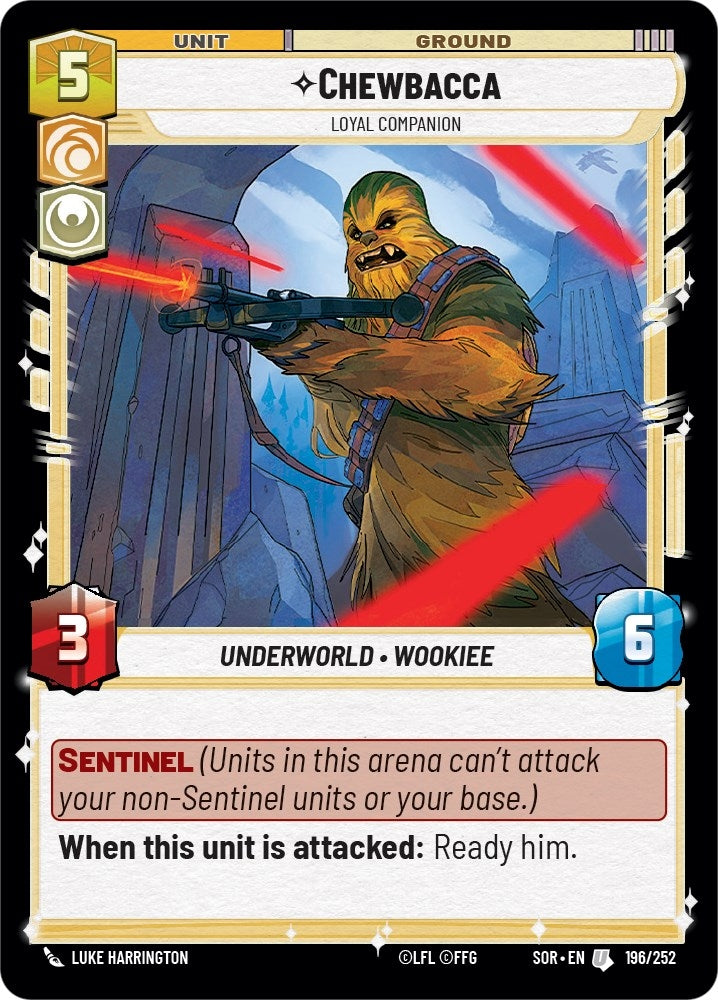 Image for Chewbacca - Loyal Companion (Spark of Rebellion) (196/252) - Star Wars: Unlimited