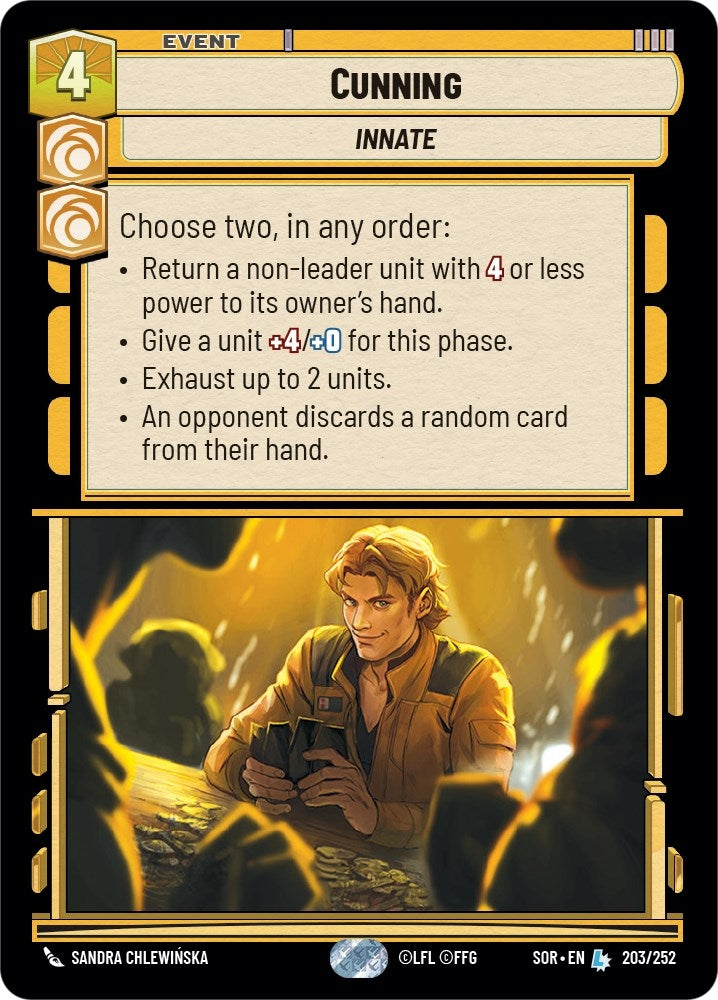 Image for Cunning (Spark of Rebellion) (203/252) - Star Wars: Unlimited