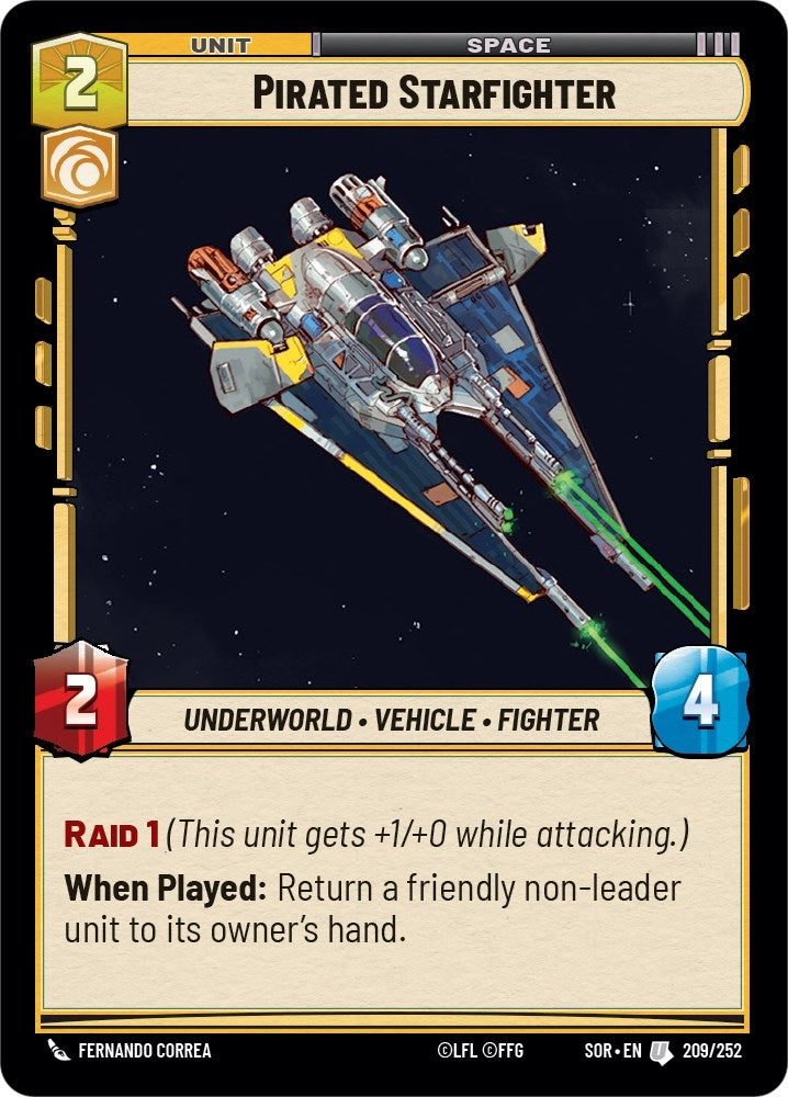 Image for Pirated Starfighter (Spark of Rebellion) (209/252) - Star Wars: Unlimited
