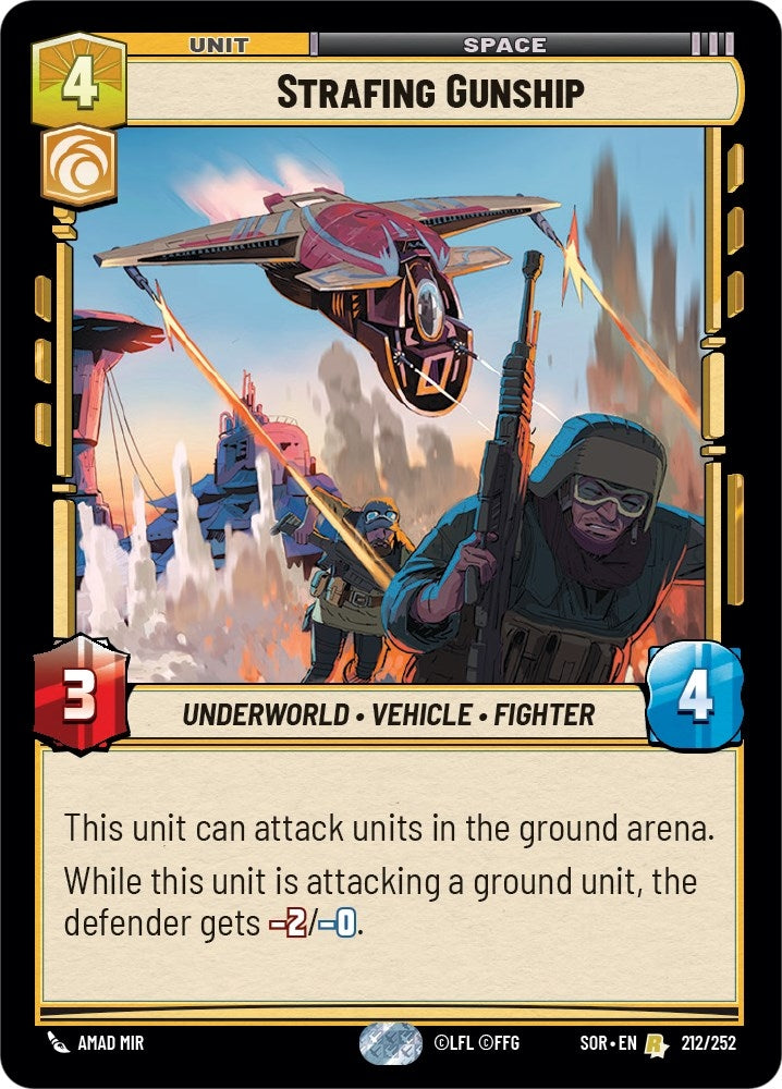 Image for Strafing Gunship (Spark of Rebellion) (212/252) - Star Wars: Unlimited