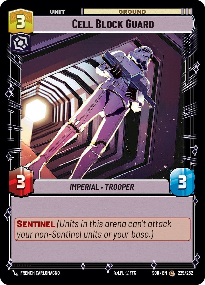 Image for Cell Block Guard (Spark of Rebellion) (229/252) - Star Wars: Unlimited