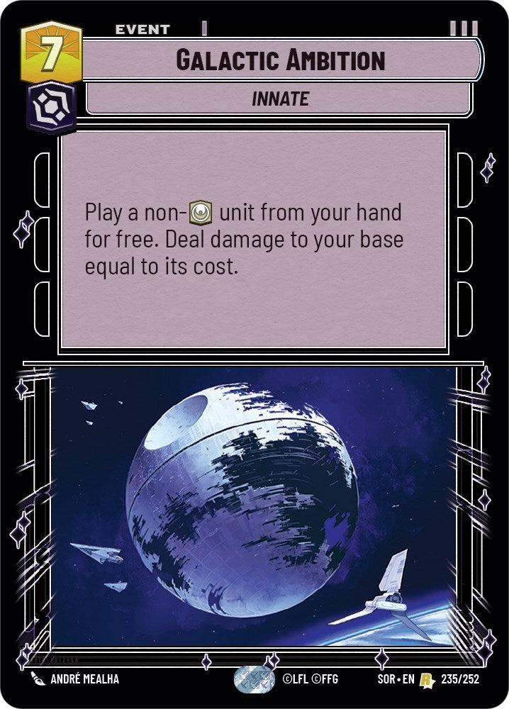 Image for Galactic Ambition (Spark of Rebellion) (235/252) - Star Wars: Unlimited