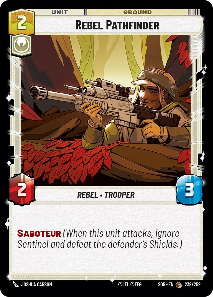 Image for Rebel Pathfinder (Spark of Rebellion) (239/252) - Star Wars: Unlimited