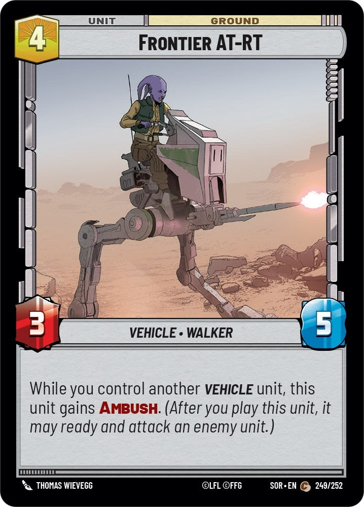 Image for Frontier AT-RT (Spark of Rebellion) (249/252) - Star Wars: Unlimited