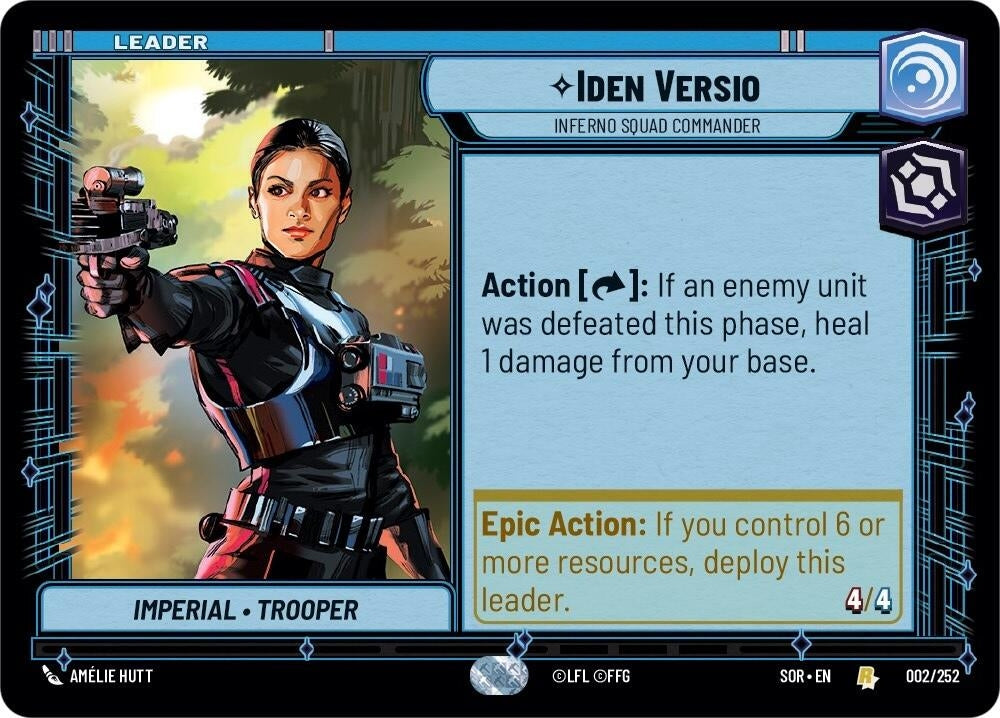 Image for Iden Versio - Inferno Squad Commander (Spark of Rebellion) (002/252) - Star Wars: Unlimited
