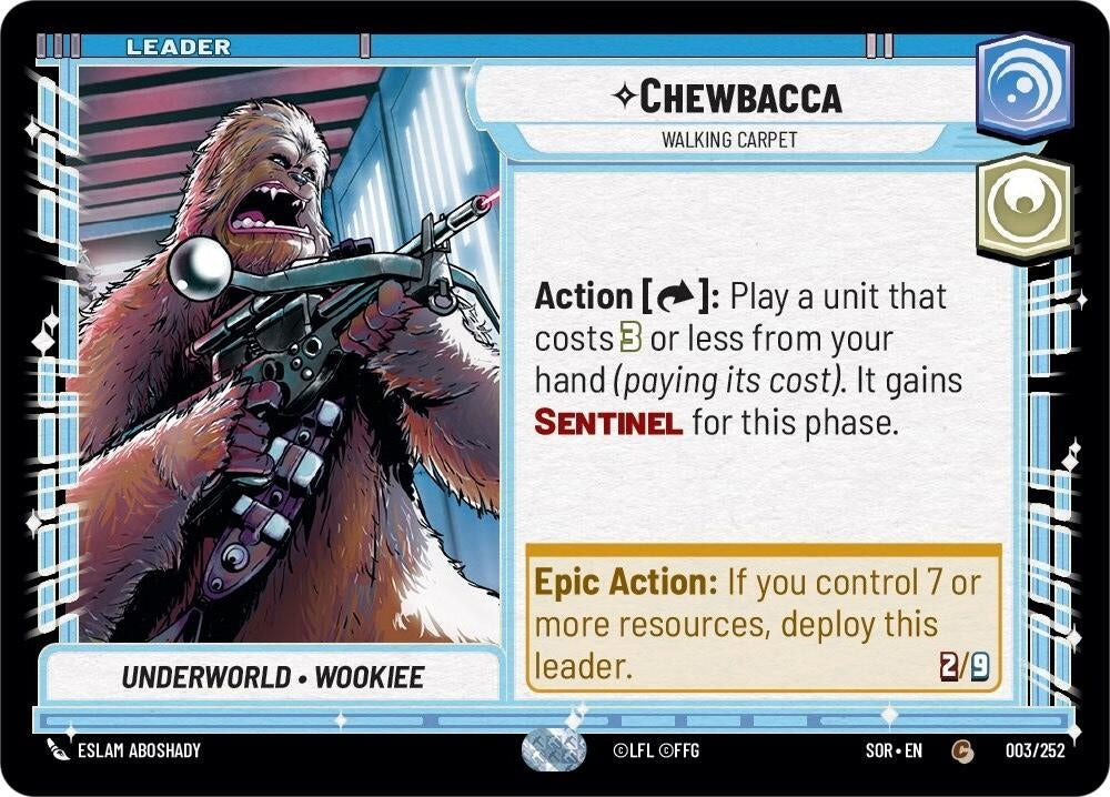 Image for Chewbacca - Walking Carpet (Spark of Rebellion) (003/252) - Star Wars: Unlimited