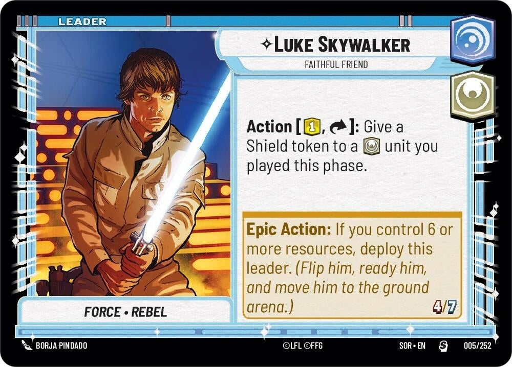 Image for Luke Skywalker - Faithful Friend (Spark of Rebellion) (005/252) - Star Wars: Unlimited