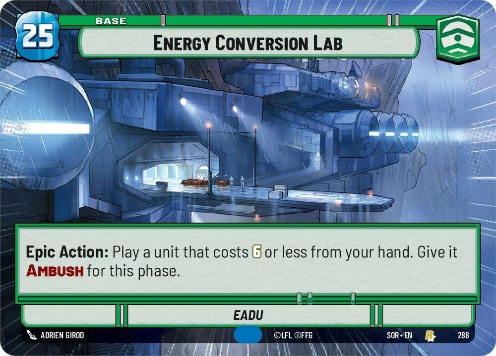 Image for Energy Conversion Lab (Hyperspace) (Spark of Rebellion) (288) - Star Wars: Unlimited
