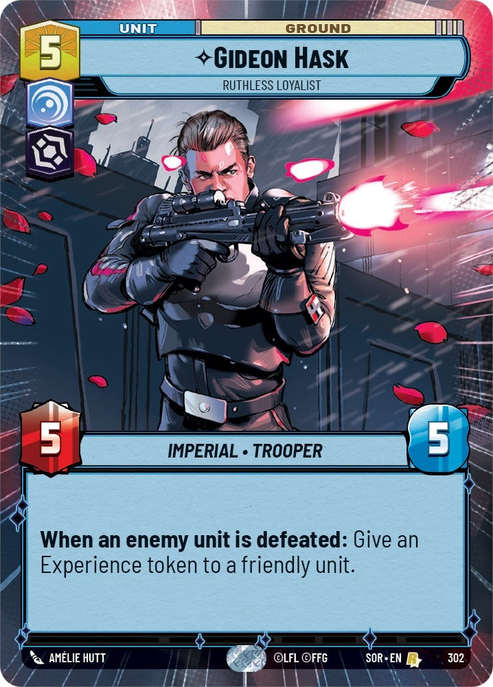 Image for Gideon Hask - Ruthless Loyalist (Hyperspace) (Spark of Rebellion) (302) - Star Wars: Unlimited