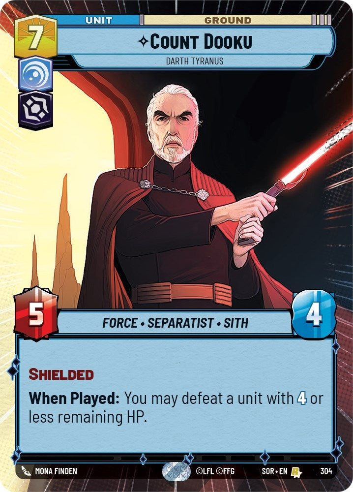 Image for Count Dooku - Darth Tyranus (Hyperspace) (Spark of Rebellion) (304) - Star Wars: Unlimited