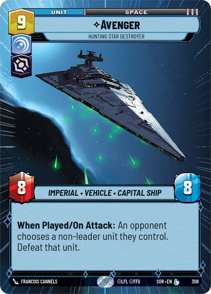 Image for Avenger - Hunting Star Destroyer (Hyperspace) (Spark of Rebellion) (306) - Star Wars: Unlimited