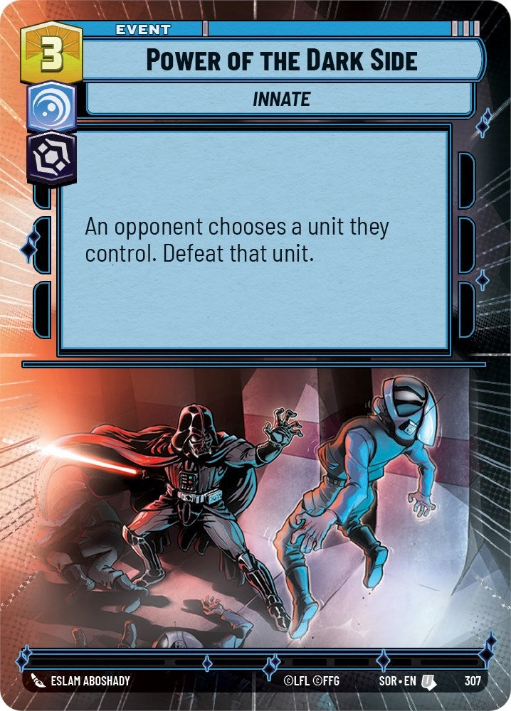 Image for Power of the Dark Side (Hyperspace) (Spark of Rebellion) (307) - Star Wars: Unlimited