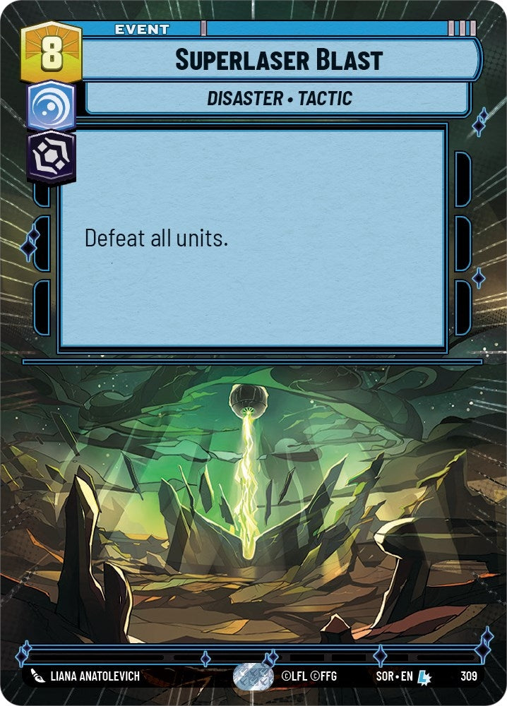 Image for Superlaser Blast (Hyperspace) (Spark of Rebellion) (309) - Star Wars: Unlimited
