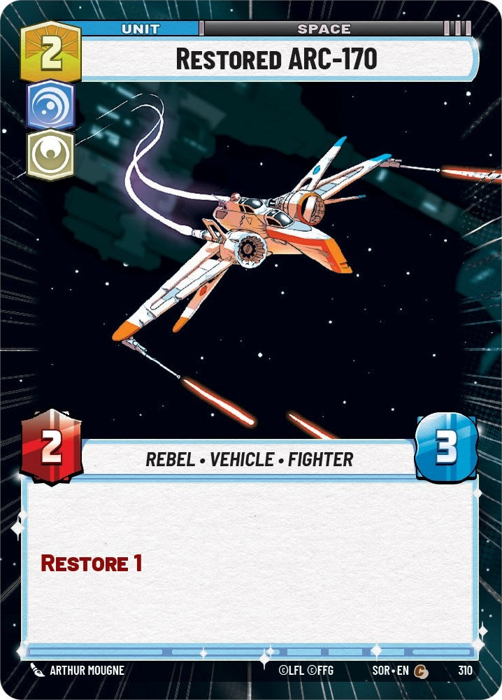 Image for Restored ARC-170 (Hyperspace) (Spark of Rebellion) (310) - Star Wars: Unlimited