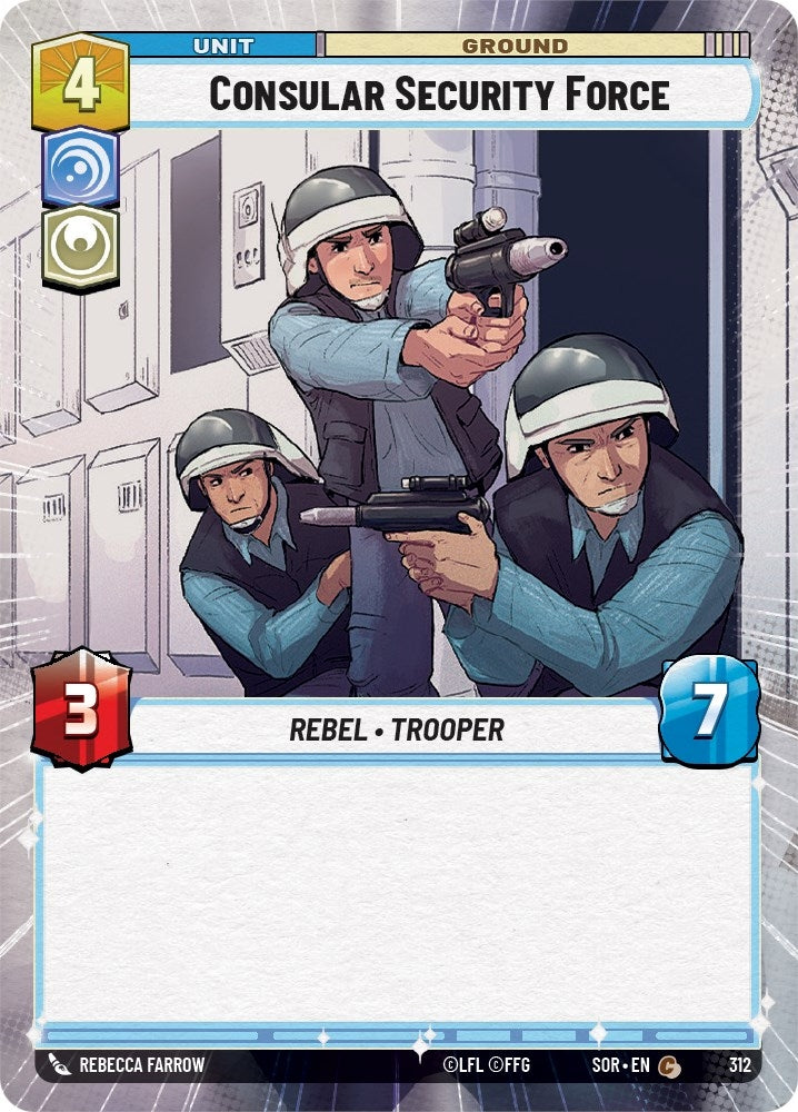 Image for Consular Security Force (Hyperspace) (Spark of Rebellion) (312) - Star Wars: Unlimited