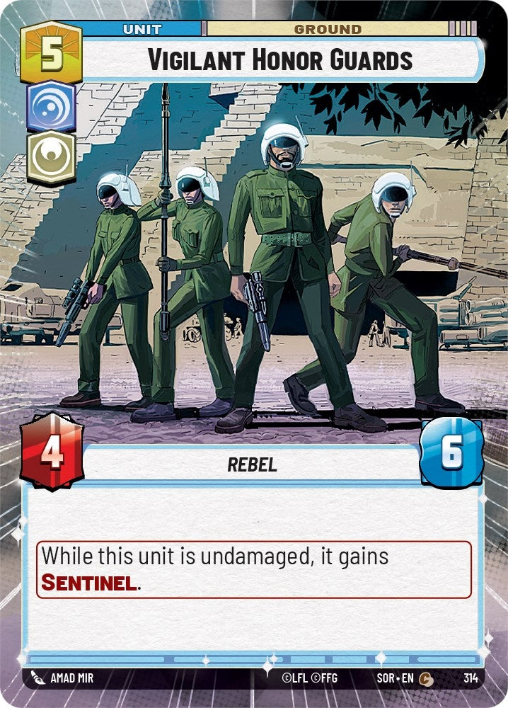 Image for Vigilant Honor Guards (Hyperspace) (Spark of Rebellion) (314) - Star Wars: Unlimited