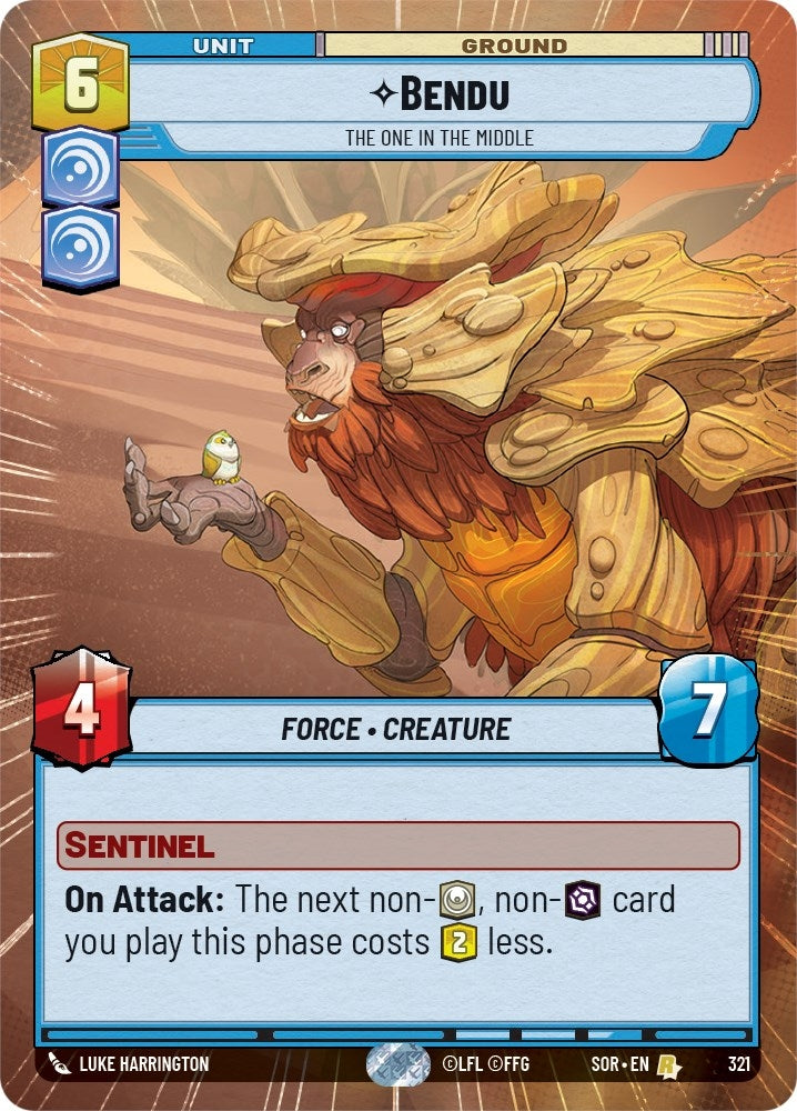 Image for Bendu - The One in the Middle (Hyperspace) (Spark of Rebellion) (321) - Star Wars: Unlimited