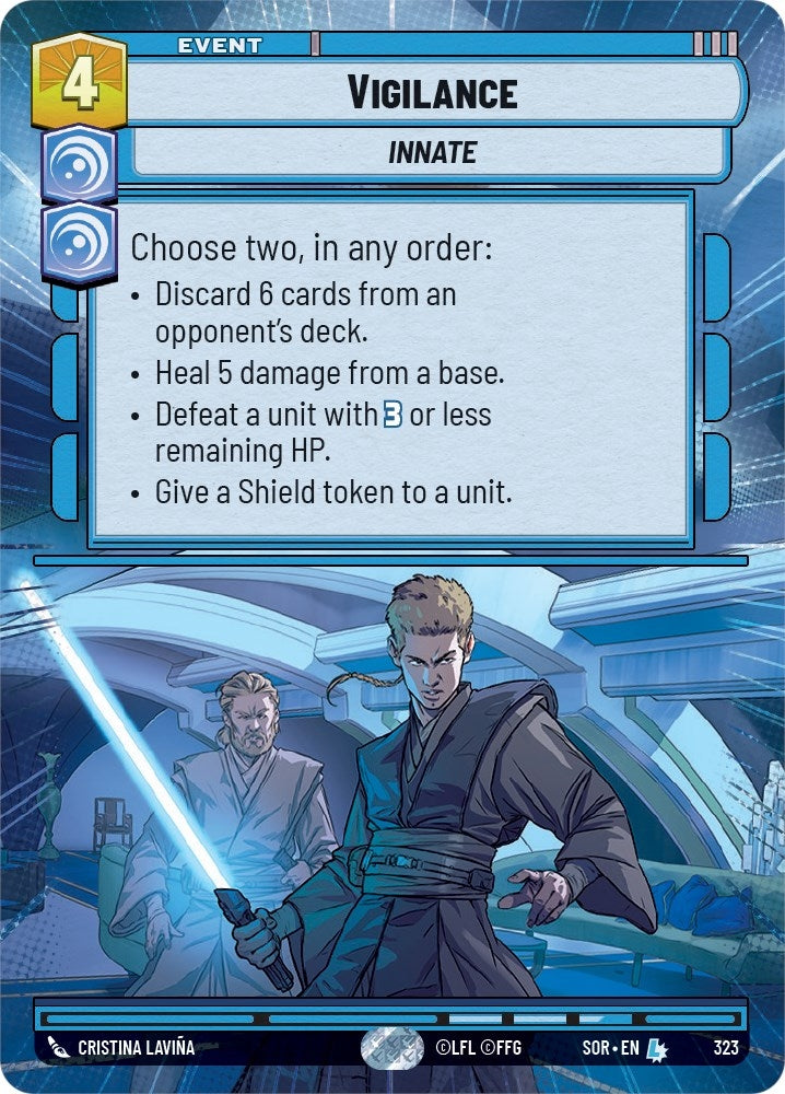 Image for Vigilance (Hyperspace) (Spark of Rebellion) (323) - Star Wars: Unlimited