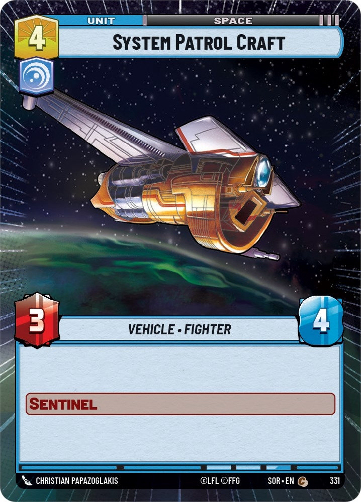 Image for System Patrol Craft (Hyperspace) (Spark of Rebellion) (331) - Star Wars: Unlimited