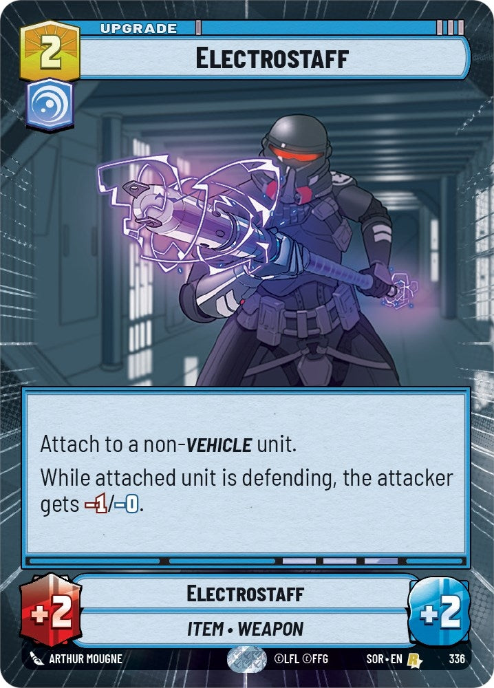 Image for Electrostaff (Hyperspace) (Spark of Rebellion) (336) - Star Wars: Unlimited