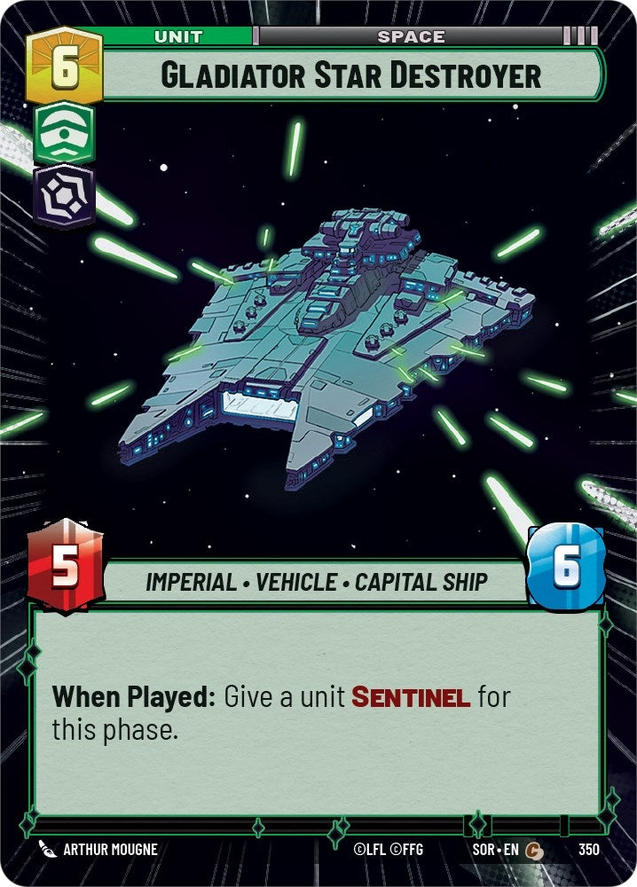 Image for Gladiator Star Destroyer (Hyperspace) (Spark of Rebellion) (350) - Star Wars: Unlimited