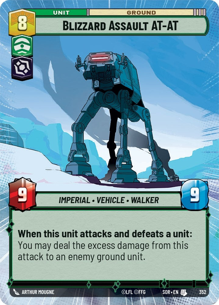 Image for Blizzard Assault AT-AT (Hyperspace) (Spark of Rebellion) (352) - Star Wars: Unlimited