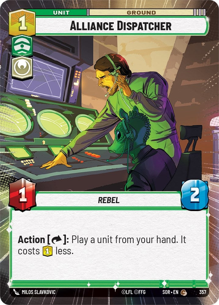 Image for Alliance Dispatcher (Hyperspace) (Spark of Rebellion) (357) - Star Wars: Unlimited