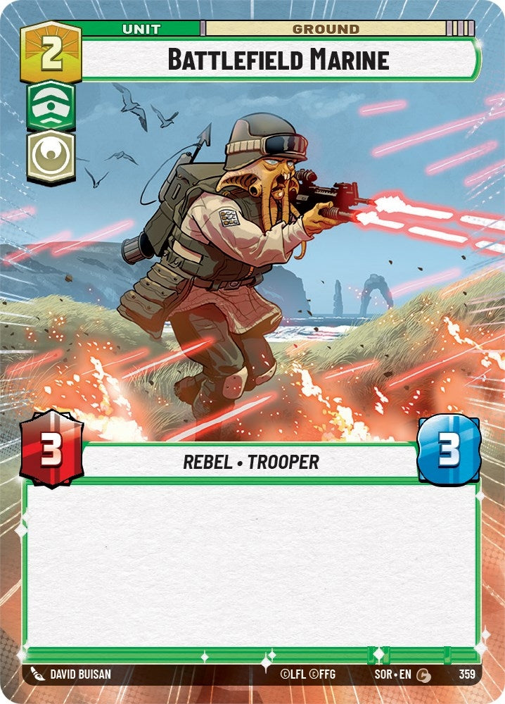 Image for Battlefield Marine (Hyperspace) (Spark of Rebellion) (359) - Star Wars: Unlimited