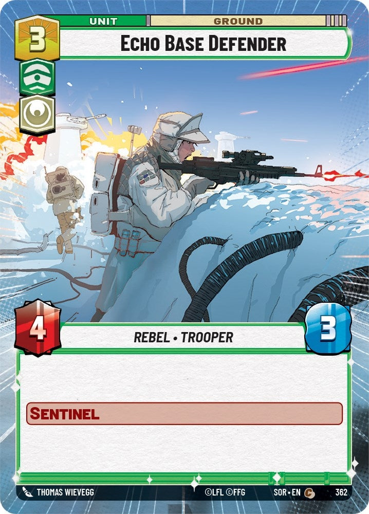 Image for Echo Base Defender (Hyperspace) (Spark of Rebellion) (362) - Star Wars: Unlimited