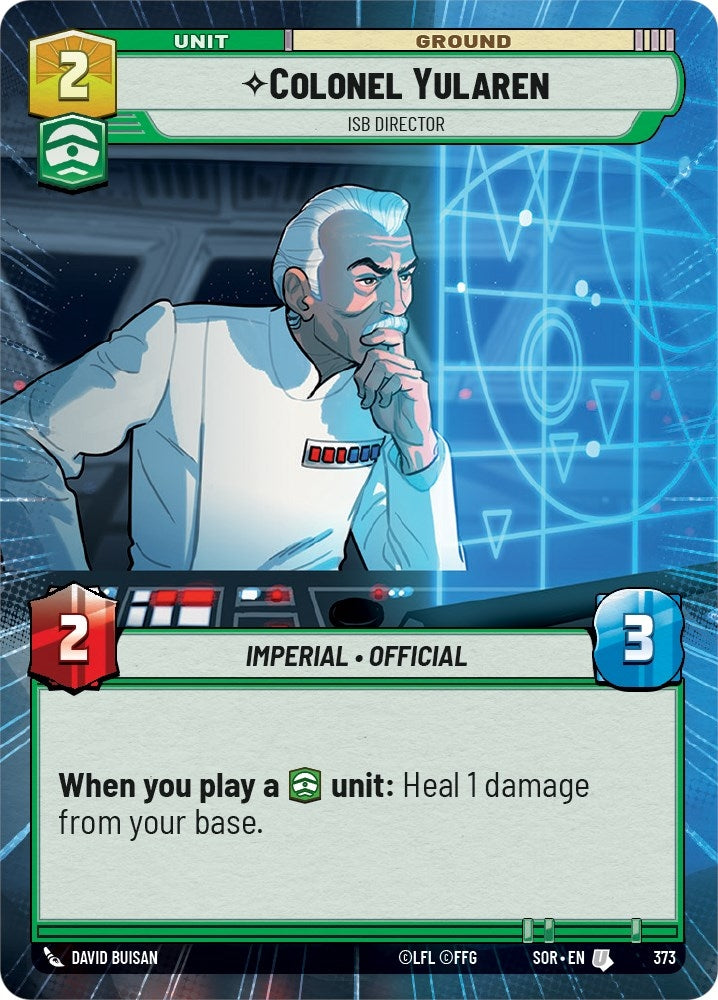 Image for Colonel Yularen - ISB Director (Hyperspace) (Spark of Rebellion) (373) - Star Wars: Unlimited