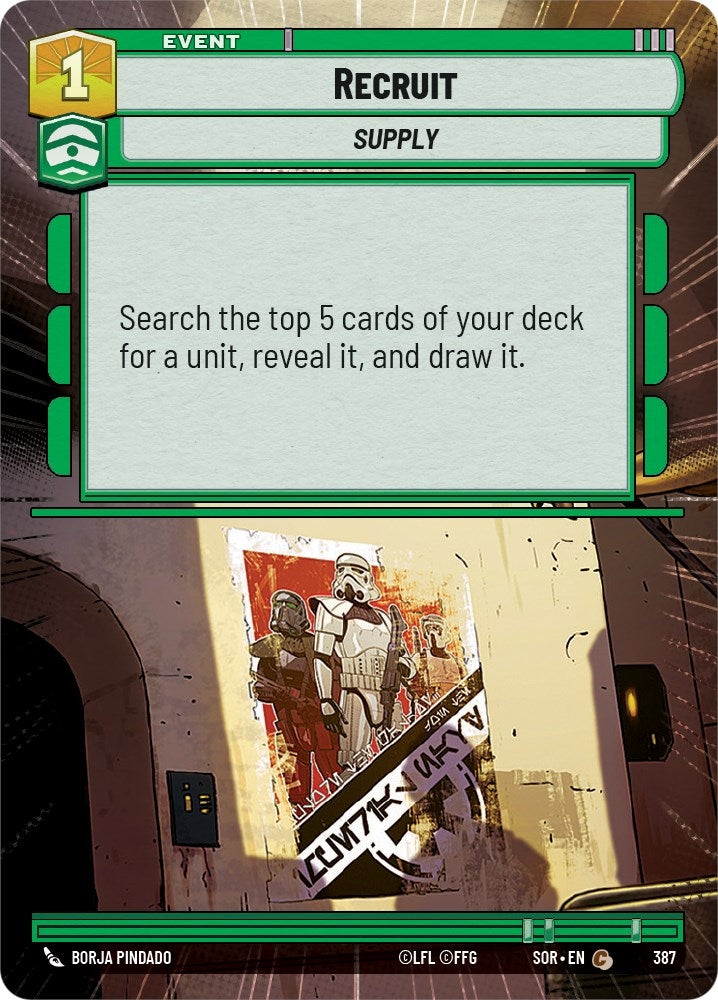 Image for Recruit (Hyperspace) (Spark of Rebellion) (387) - Star Wars: Unlimited
